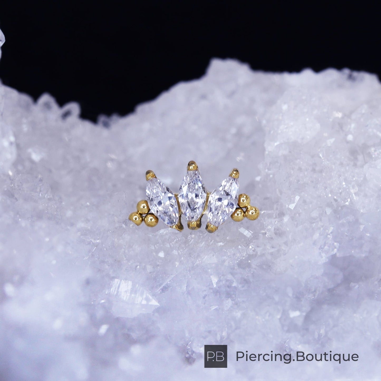 3K Bead Marquise v.2 Crystal PVD Yellow TL